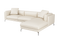 Valencia Zadar Leather Sofa with Right Chaise, Beige