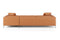 Valencia Zadar Leather Sofa with Left Chaise, Cognac