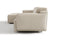 Valencia Valentina Leather Three Seats with Left Chaise Recliner Sofa, Beige