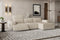 Valencia Valentina Leather Three Seats with Right Chaise Recliner Sofa, Beige
