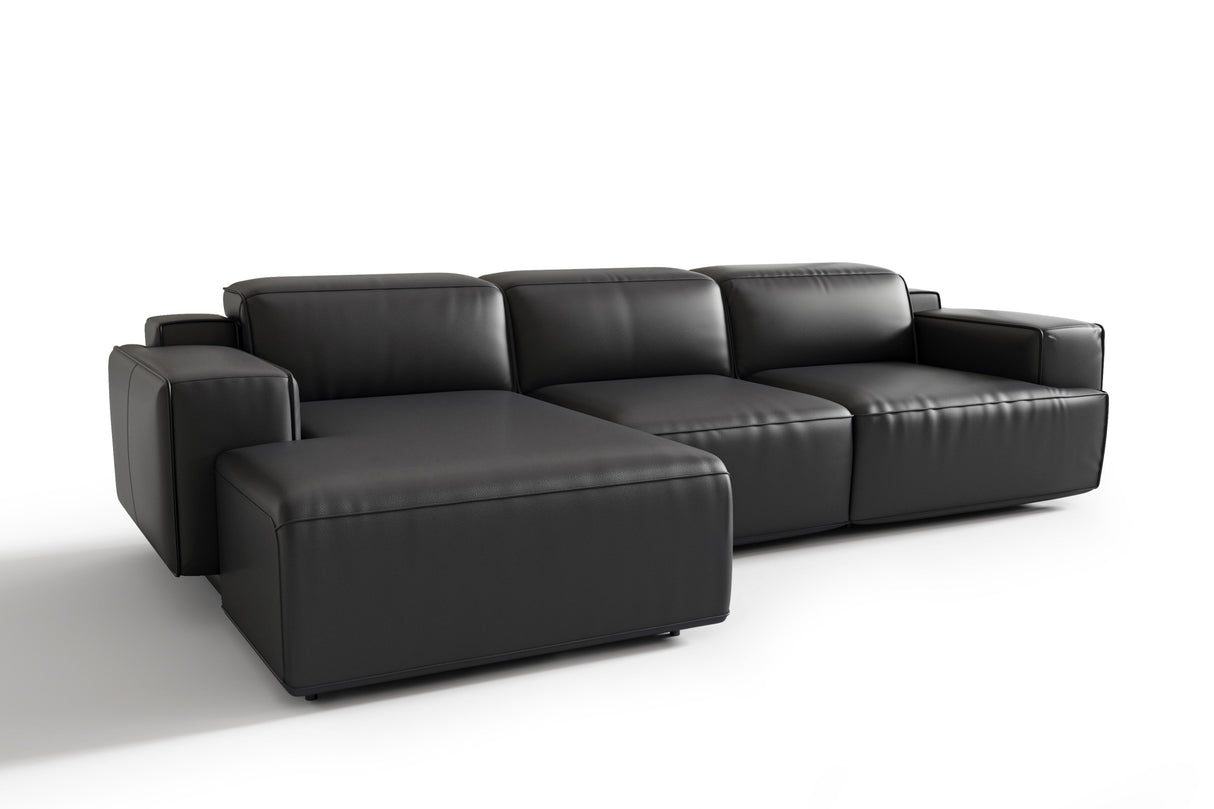 Valentina Leather Recliner Sectional Sofa
