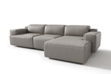 Valentina Leather Recliner Sectional Sofa