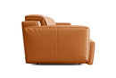 Valencia Valentina Leather Loveseat Recliner Sofa, Cognac