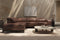 Valencia Valletta Top Grain Leather Sofa, L-Shape with Left Chaise, Dark Brown