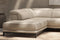 Valencia Valletta Top Grain Leather L-Shape with Left Chaise Sofa, Beige