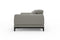 Valencia Valletta Top Grain Leather Loveseat Sofa, Grey