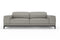 Valencia Valletta Top Grain Leather Wide Seats Sofa, Grey