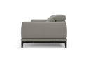 Valencia Valletta Top Grain Leather Wide Seats Sofa, Grey