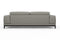 Valencia Valletta Top Grain Leather Wide Seats Sofa, Grey