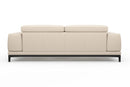 Valencia Valletta Top Grain Leather Wide Seats Sofa, Beige