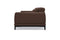 Valencia Valletta Top Grain Leather Wide Seats Sofa, Dark Brown