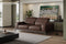 Valencia Valletta Top Grain Leather Wide Seats Sofa, Dark Brown