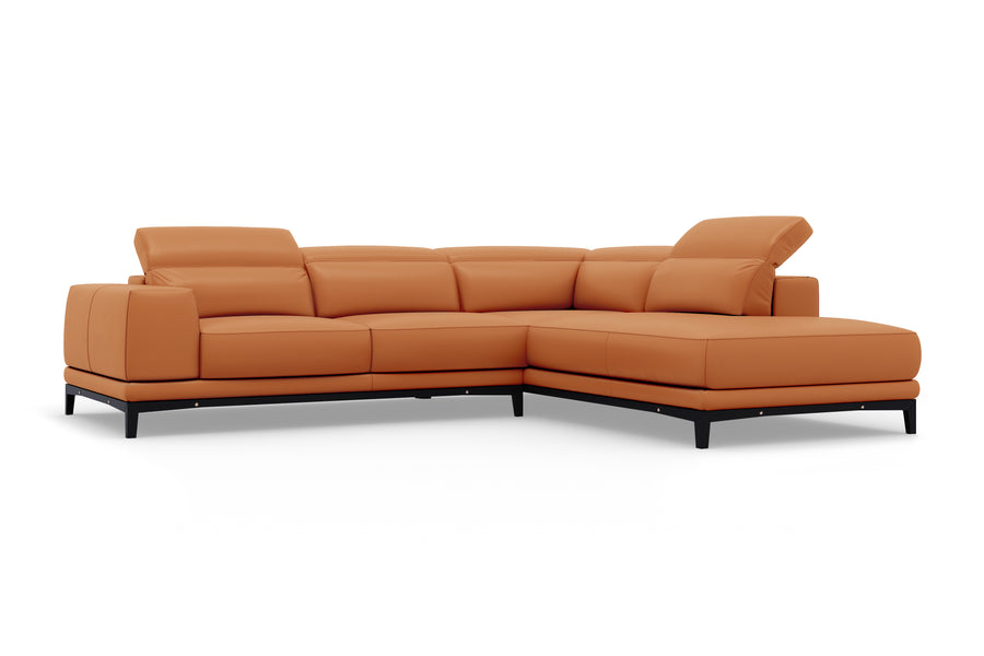 Valletta Leather Corner Sectional Sofa