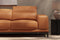 Valencia Valletta Top Grain Leather Sectional L-Shape with Left Chaise Sofa, Cognac