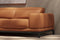 Valencia Valletta Top Grain Leather Sectional L-Shape with Left Chaise Sofa, Cognac