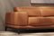 Valencia Valletta Top Grain Leather Sectional L-Shape with Right Chaise Sofa, Cognac