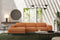 Valencia Valletta Top Grain Leather Three Seats with Left Chaise Sofa, Cognac