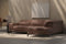 Valencia Valletta Top Grain Leather Sofa, L-Shape with Right Chaise, Dark Brown