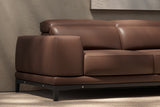 Valletta Leather Corner Sectional Sofa