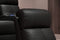 Valencia 2025 New Verona Leather Home Theater Seating Power Headrest Row of 4 Loveseat Center, Black