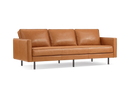Valencia Varese Top Grain Leather Three Seats Sofa, Cognac