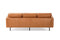 Valencia Varese Top Grain Leather Three Seats Sofa, Cognac