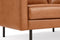 Valencia Varese Top Grain Leather Three Seats Sofa, Cognac