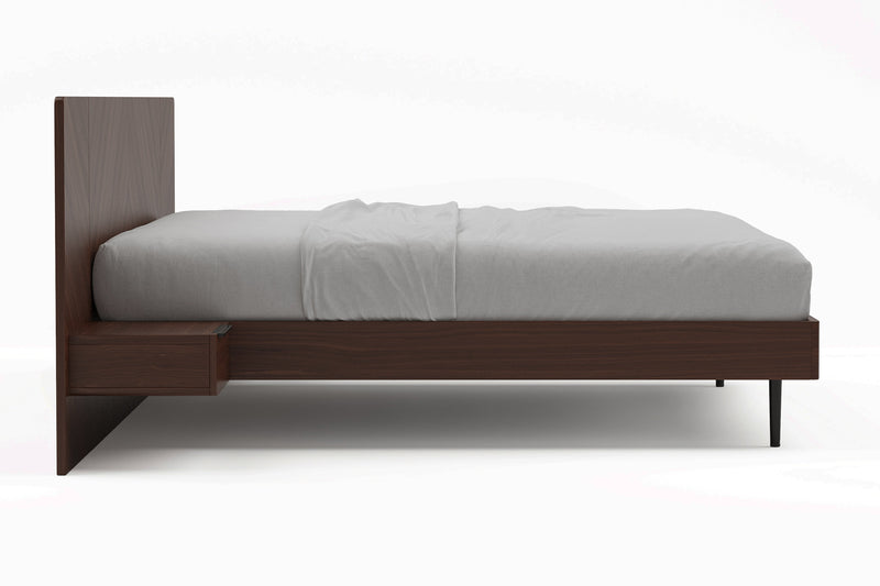 Valencia Ava Wood King Bed, Walnut Stain