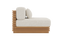 Valencia Elise Fabric Sectional Outdoor Armless Piece, Beige