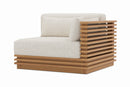 Valencia Elise Fabric Sectional Outdoor Right-Arm Piece, Beige
