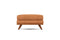 Valencia Artisan Top Grain Leather Ottoman, Cognac