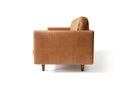 Valencia Toulon Leather Three Seats Sofa, Cognac