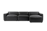 Nathan Leather Theater Lounge Modular Sofa