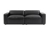 Nathan Leather Theater Lounge Modular Sofa