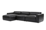 Nathan Leather Theater Lounge Modular Sofa