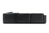 Nathan Leather Theater Lounge Modular Sofa