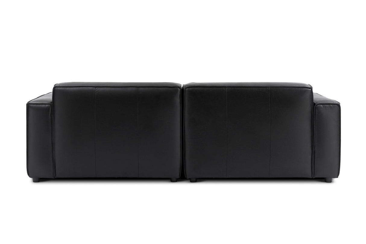 Nathan Leather Theater Lounge Modular Sofa