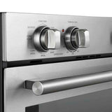 FORNO Vomero 30" 10 cu. ft. Built-In Double Electric Wall Oven in Stainless Steel, FBOEL1324-30