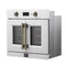 FORNO Asti 30" 3.58 cu. ft. French Door Electric Wall Oven with Air Fry, Self-Clean and Sous Vide in White with Antique Brass Accents, FBOEL1333-30WHT