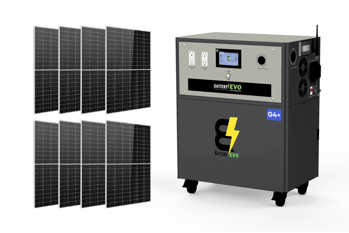WALRUS G4 PLUS 96V 23kWh Lithium Battery with 16.5kVA Inverter and 2.2-4.4kW Solar Panel AC 110/220V