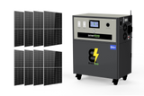 WALRUS G4 PLUS 96V 23kWh Lithium Battery with 16.5kVA Inverter and 2.2-4.4kW Solar Panel AC 110/220V
