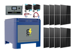 WALRUS PACIFIC 48V 62kWh Lithium Battery with 12.5kVA Inverter and 4.4kW Solar Panel AC 110/220V