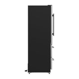 FORNO Campania 32" 120 Bottle Triple Zone French Door Wine Cooler with 2 Beverage Drawers, FWCDR6635-32S