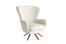 Valencia Winston Fabric Swivel Accent Chair, Beige