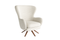 Valencia Winston Fabric Swivel Accent Chair, Beige