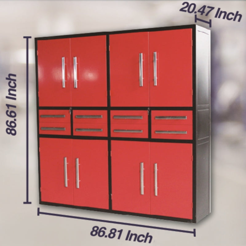 7ft Garage Storage Cabinet (8 Drawers & 8 Cabinets)