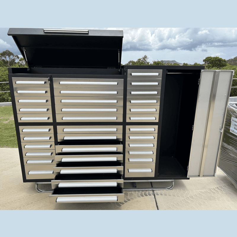 7ft Garage Storage Cabinet (35 Drawers & 1 Cabinet)