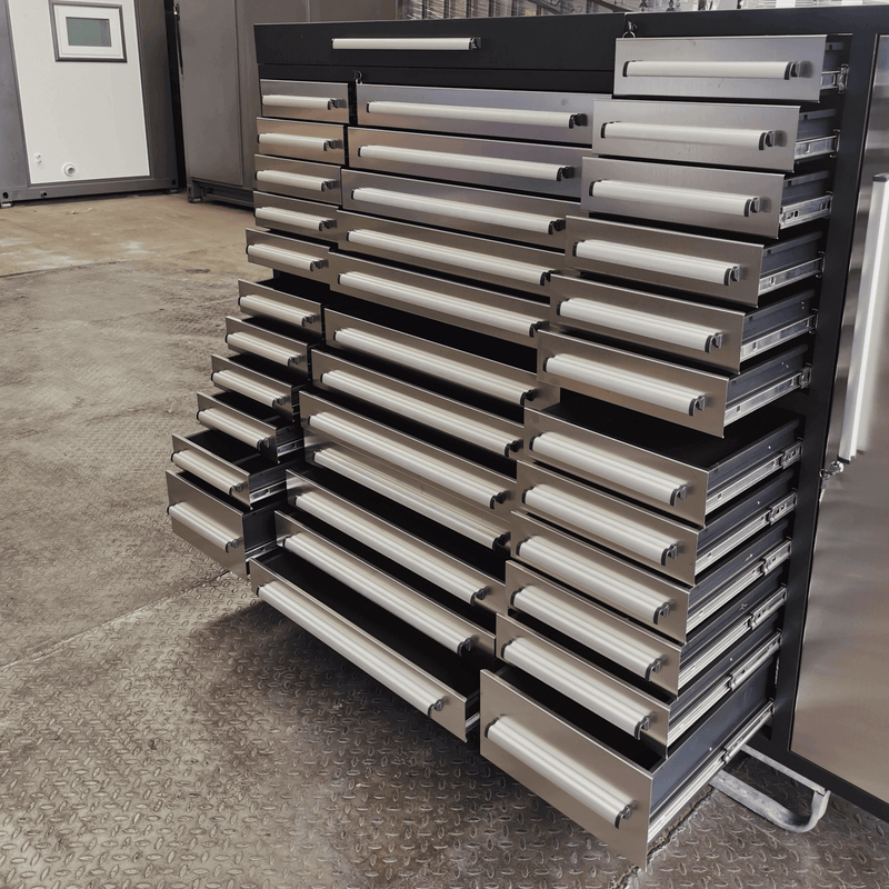7ft Garage Storage Cabinet (35 Drawers & 1 Cabinet)