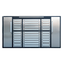 9' Garage Workbench Cabinet with 34 Drawers & 3 Cabinets