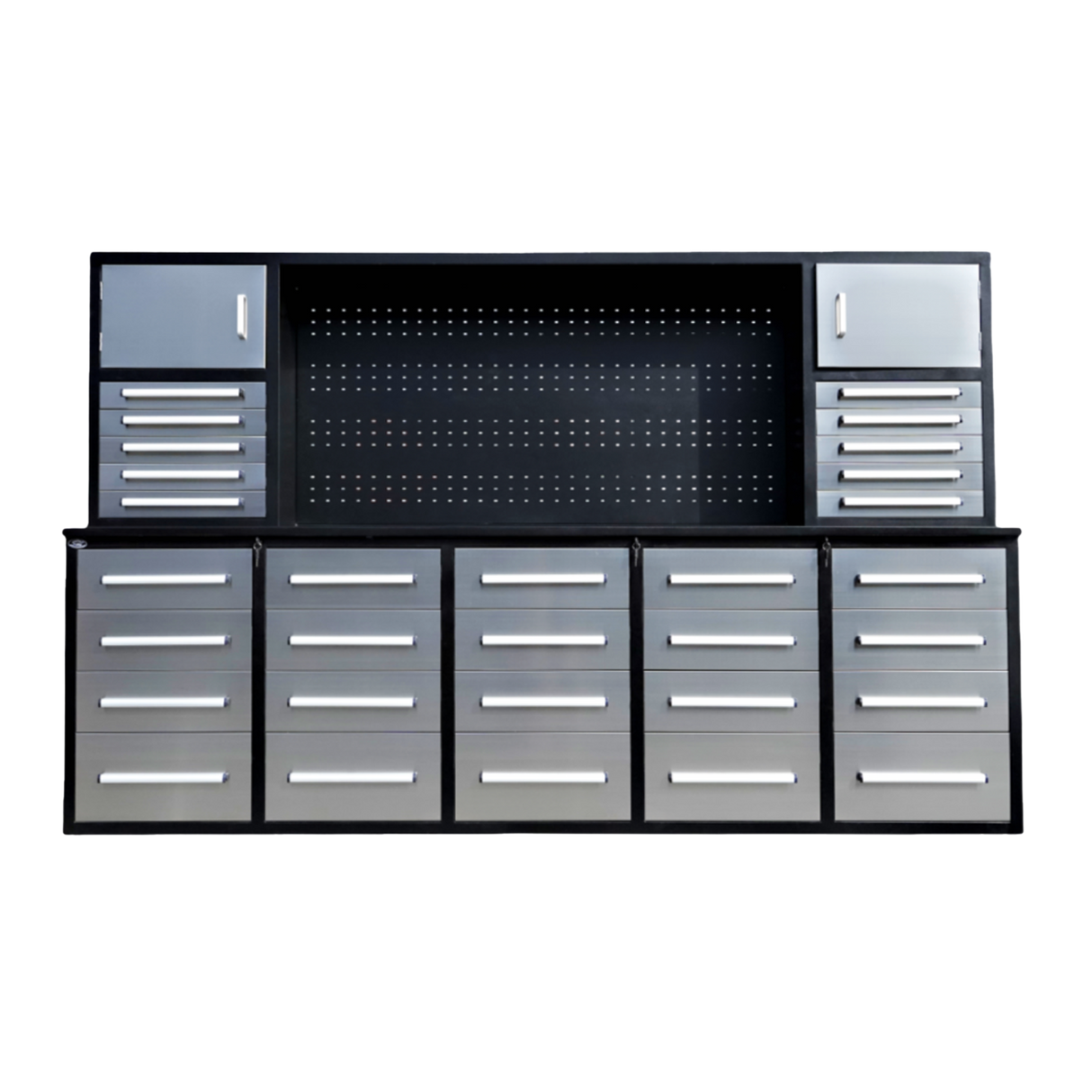 10ft Workbench Cabinet(30 Drawers,1 Pegboard & 2 Cabinets)